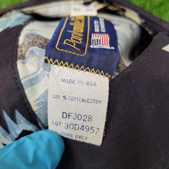 VTG 80s Panhandle Slim USA Abstract Ikat Print Cotton Shirt XXL Tall - Picture 5 of 6